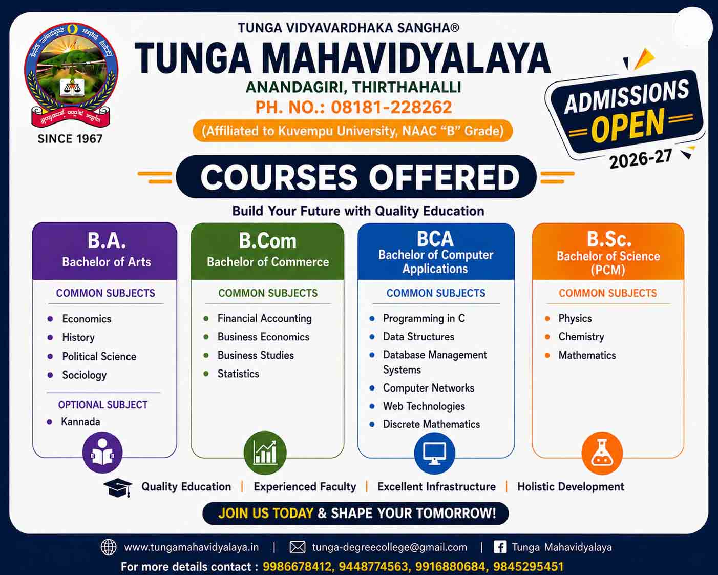 Tunga College - Admission - 2026