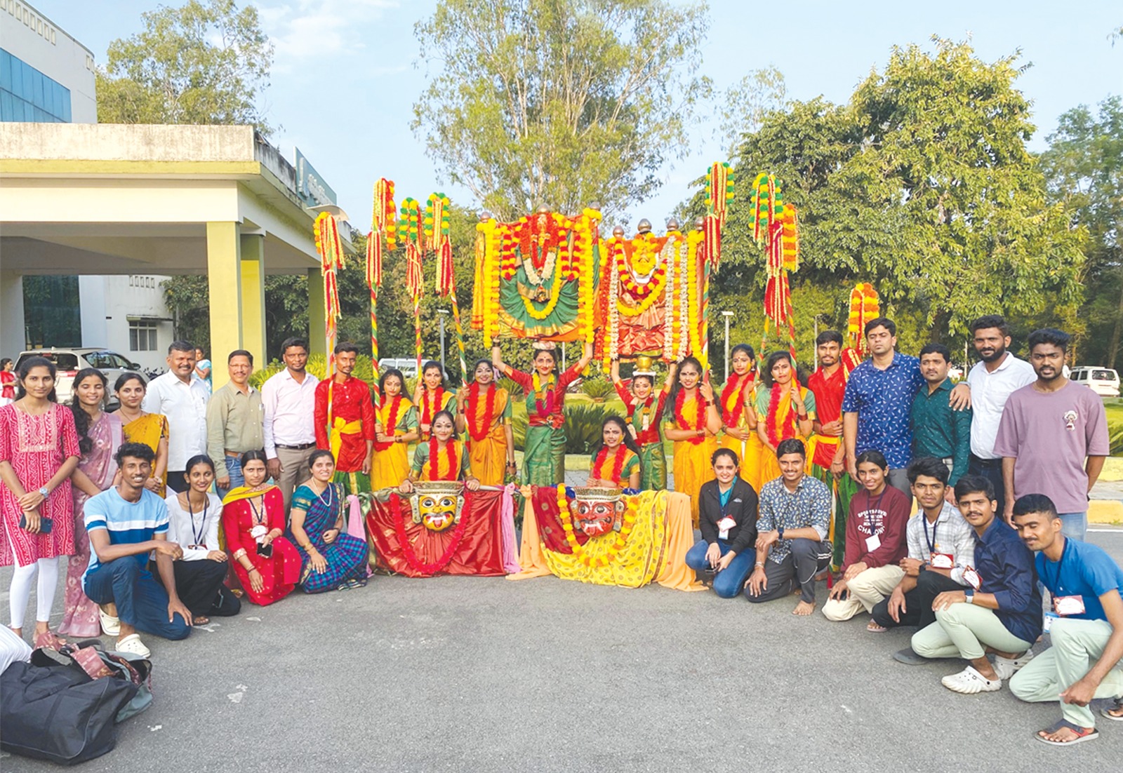 Students participating in cultural activities
