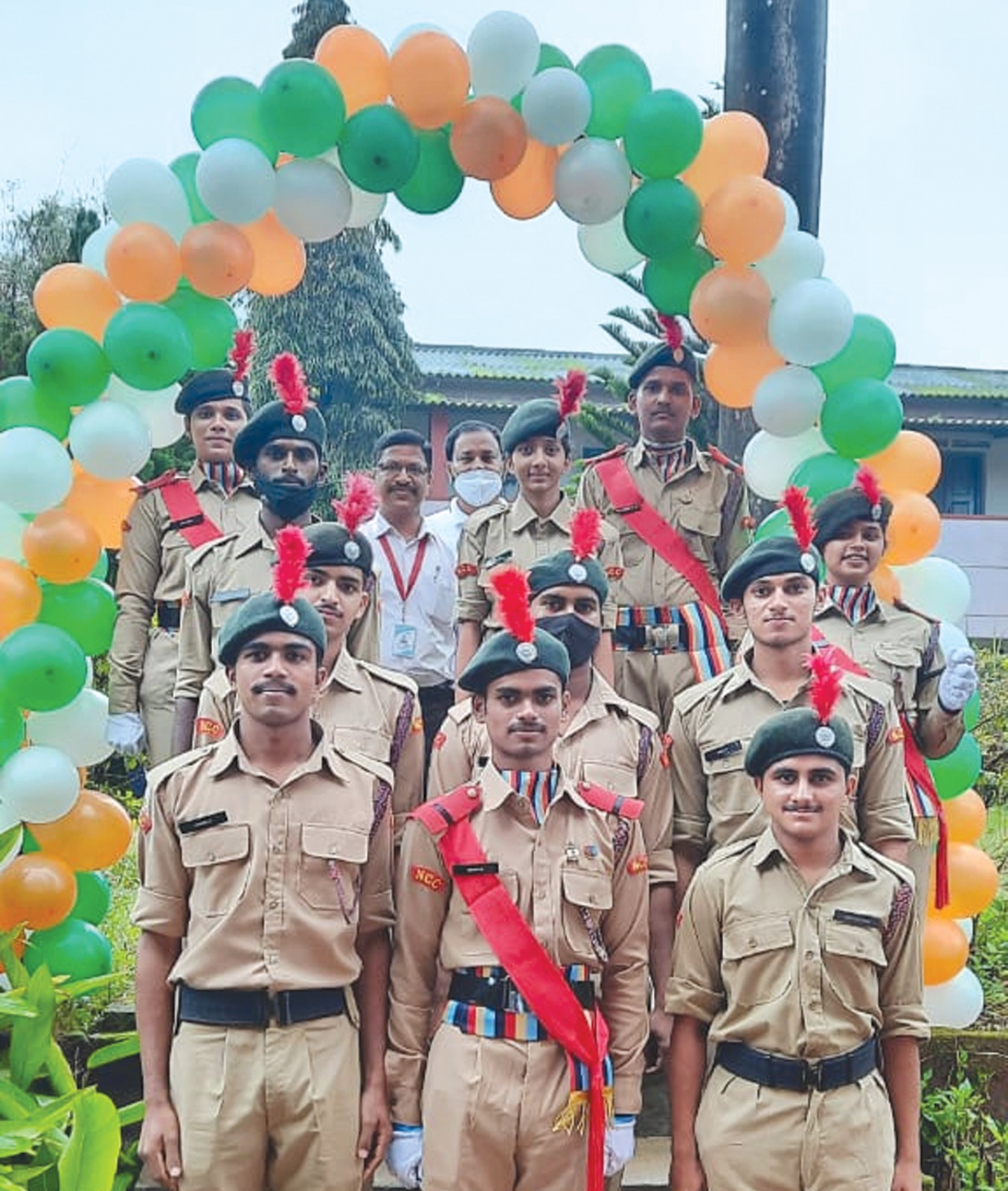 NCC Cadets of Tunga Mahavidyalaya